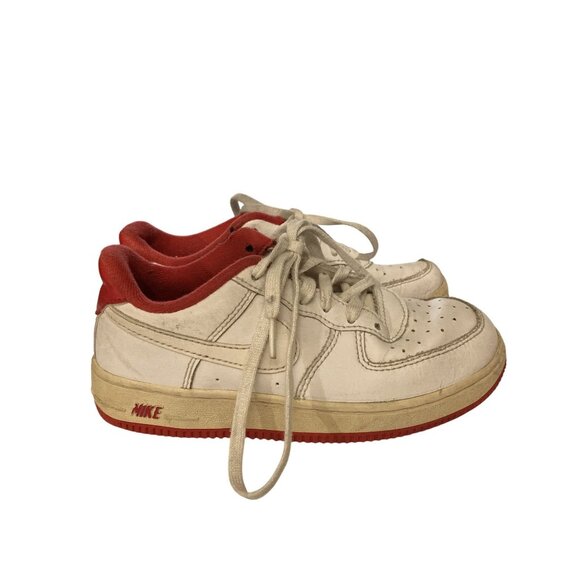 Vintage Nike Air Force 1 Low Sneakers White/Red Size 13C - Picture 6 of 8